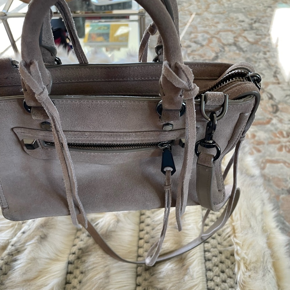 Rebecca Minkoff Taupe Leather Women's Bag micro Regan - Picture 5 of 9